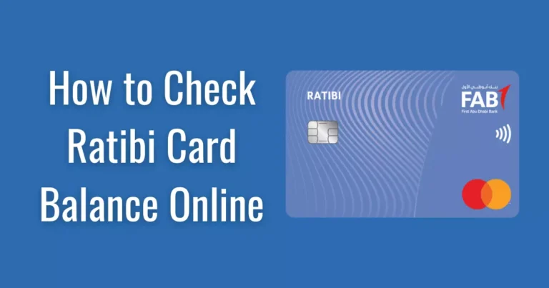 How to Check Ratibi Card Balance Online