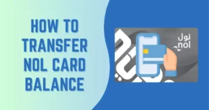 How to Transfer Nol Card Balance to Another Online