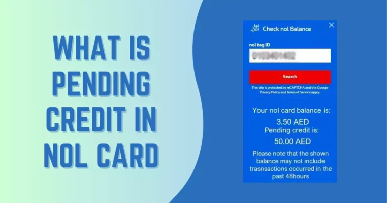 What is Pending Credit in NOL Card