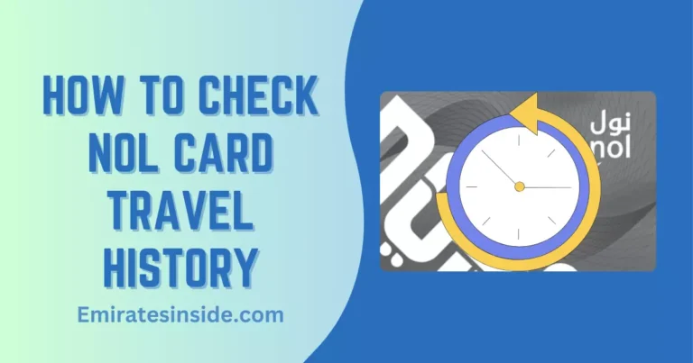 How to Check Nol Card Travel History