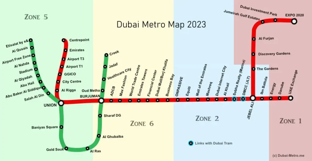 Dubai Metro Map HD